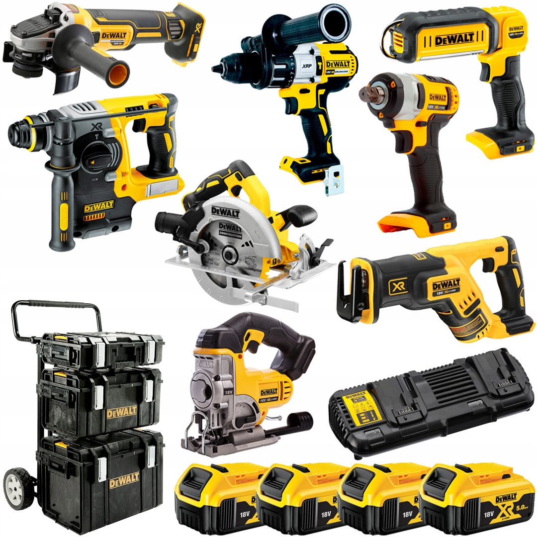 Zestaw Combo 8 elektronarzędzi 18V DeWALT DCK854P4