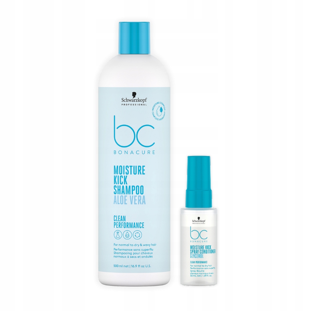Schwarzkopf Bc Moisture Kick szampon 500ml odżywka 50ml