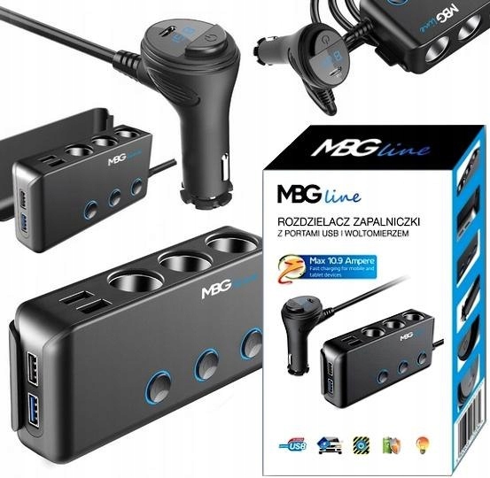 

Rozdzielacz Gniazda Zapalniczki Mbg Line HC67C