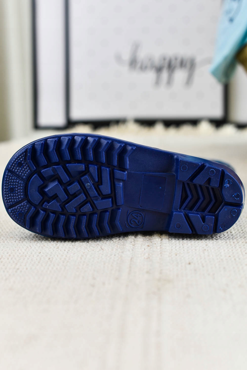 Kalosze dziecięce Rekiny granatowe (25) Długość wkładki wew. 15.5 cm