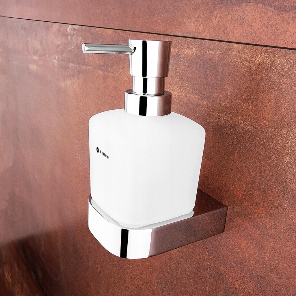 Nimco Nikau chrom dávkovač mýdla, pumpa mosaz patent design Nk 30031C-T-26_