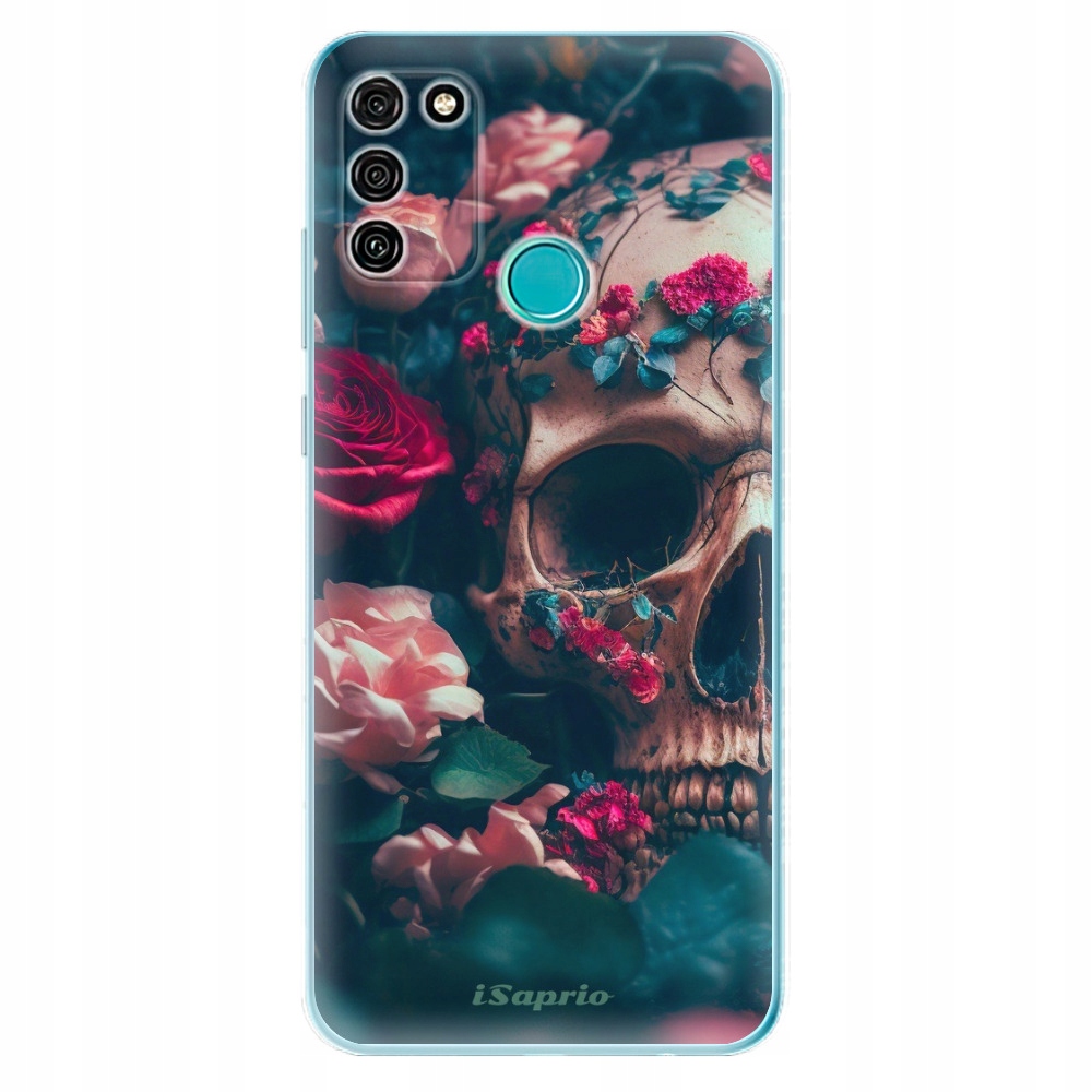 Silikonowe etui iSaprio Skull in Roses do Honor 9A