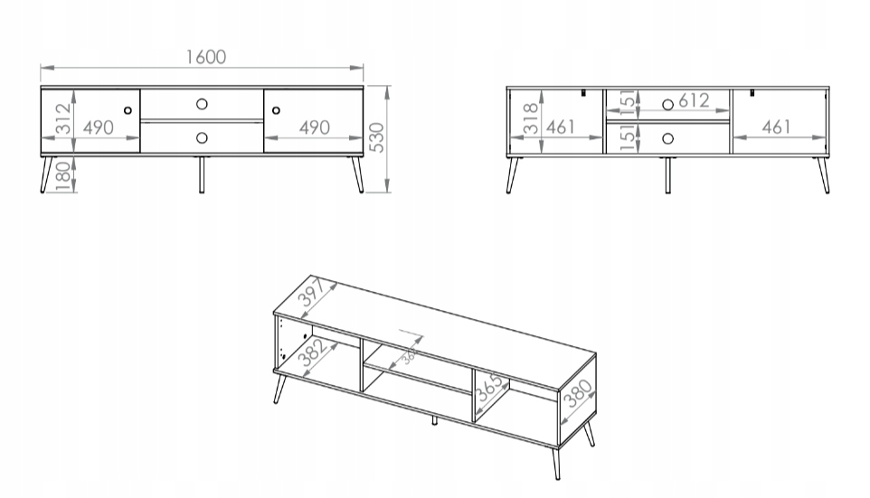 Meblościanka Zestaw Mebli Do Salonu 1 Błękit Ciemny MARIANA ML