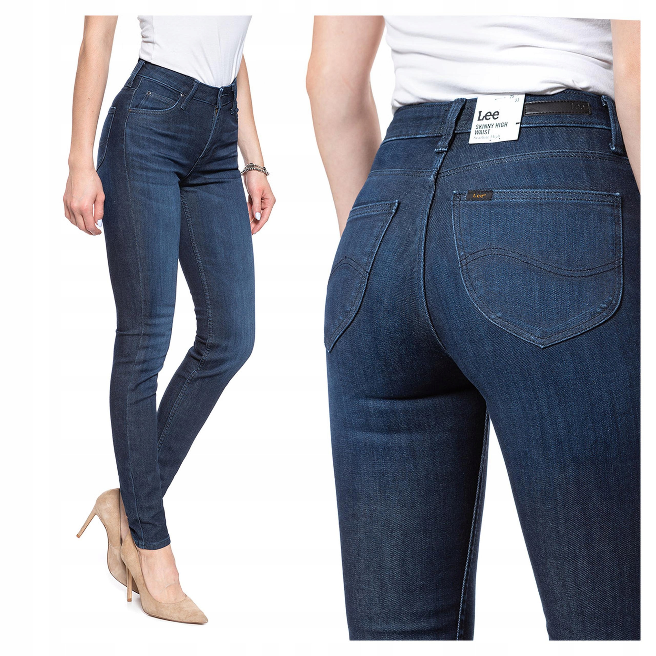 Lee Scarlett Dámské Džínové Kalhoty Úzké Nohavice W26 L33