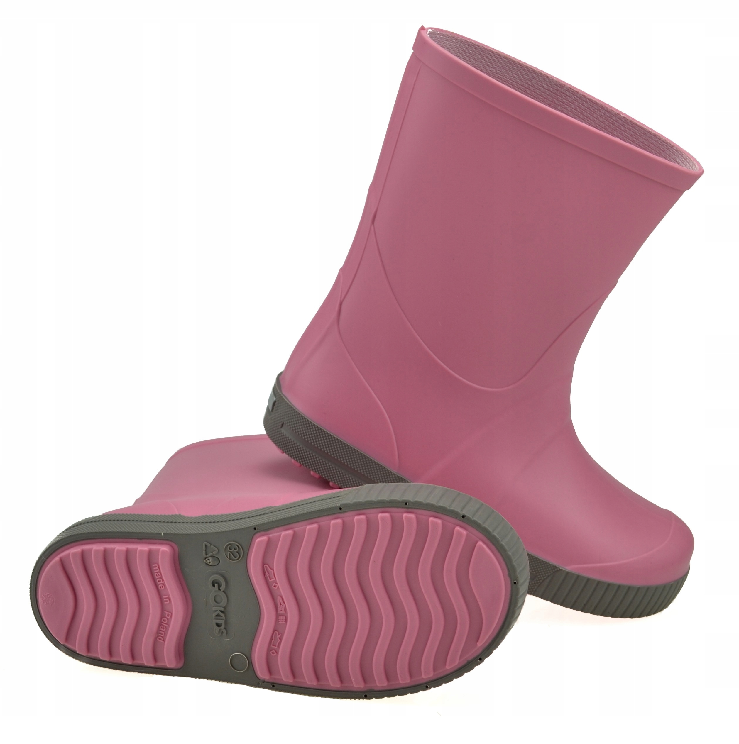 KALOSZKI DZIEWCZĘCE GOKIDS WAVE PINK RÓŻ MATOWY 31 Kod producenta WAVE 979 GoKids