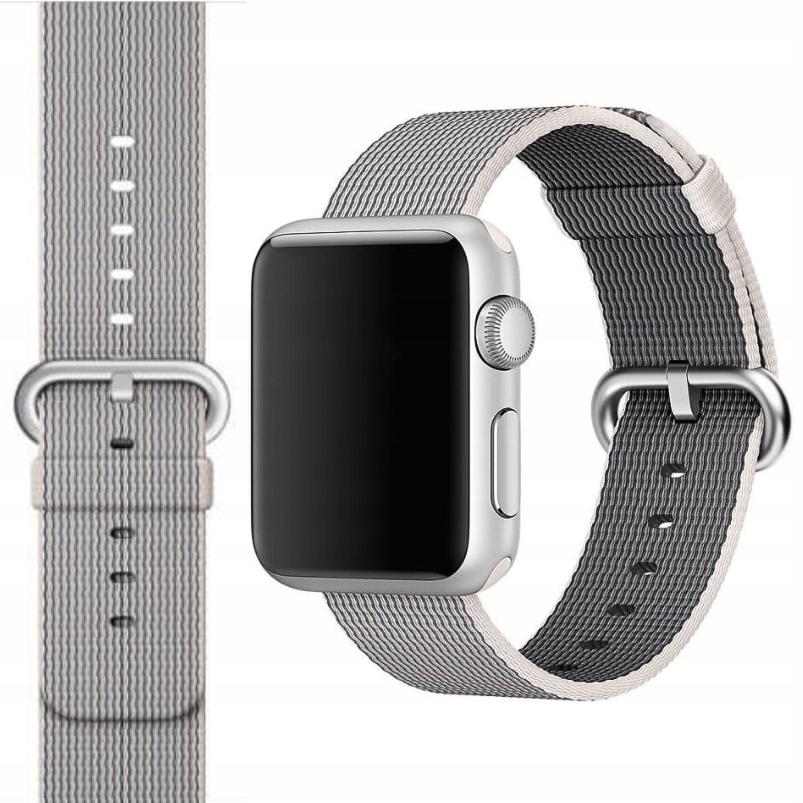 Apple Watch 38 40 41 mm Originální perlový Řemínek Woven Nylon Pearl