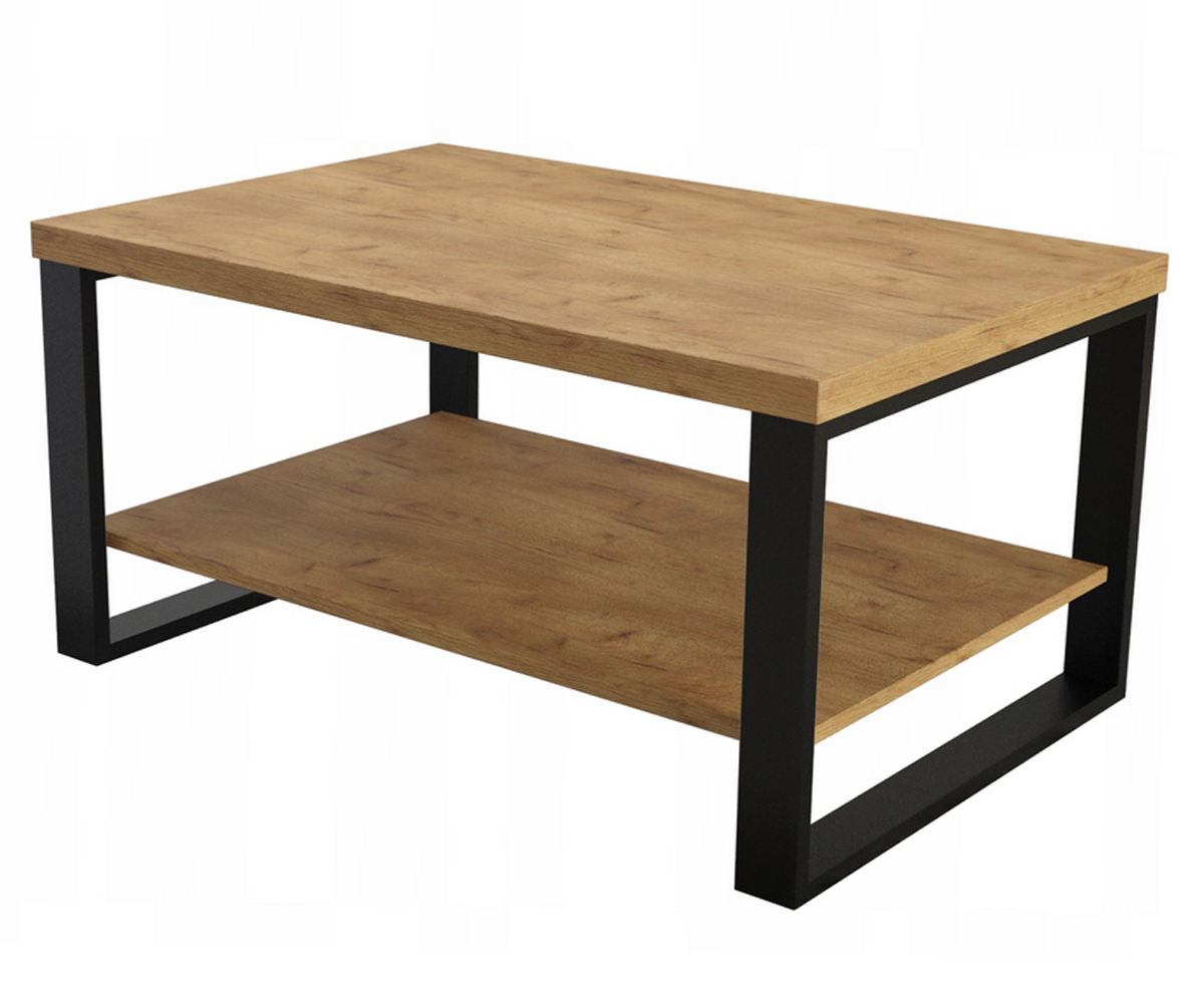 

Ława stolik Loft ViliMini półka 90/60/60 dąb Craft