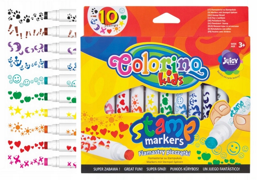 

Colorino Flamastry Ze Stempelkami 10 Kol 34623