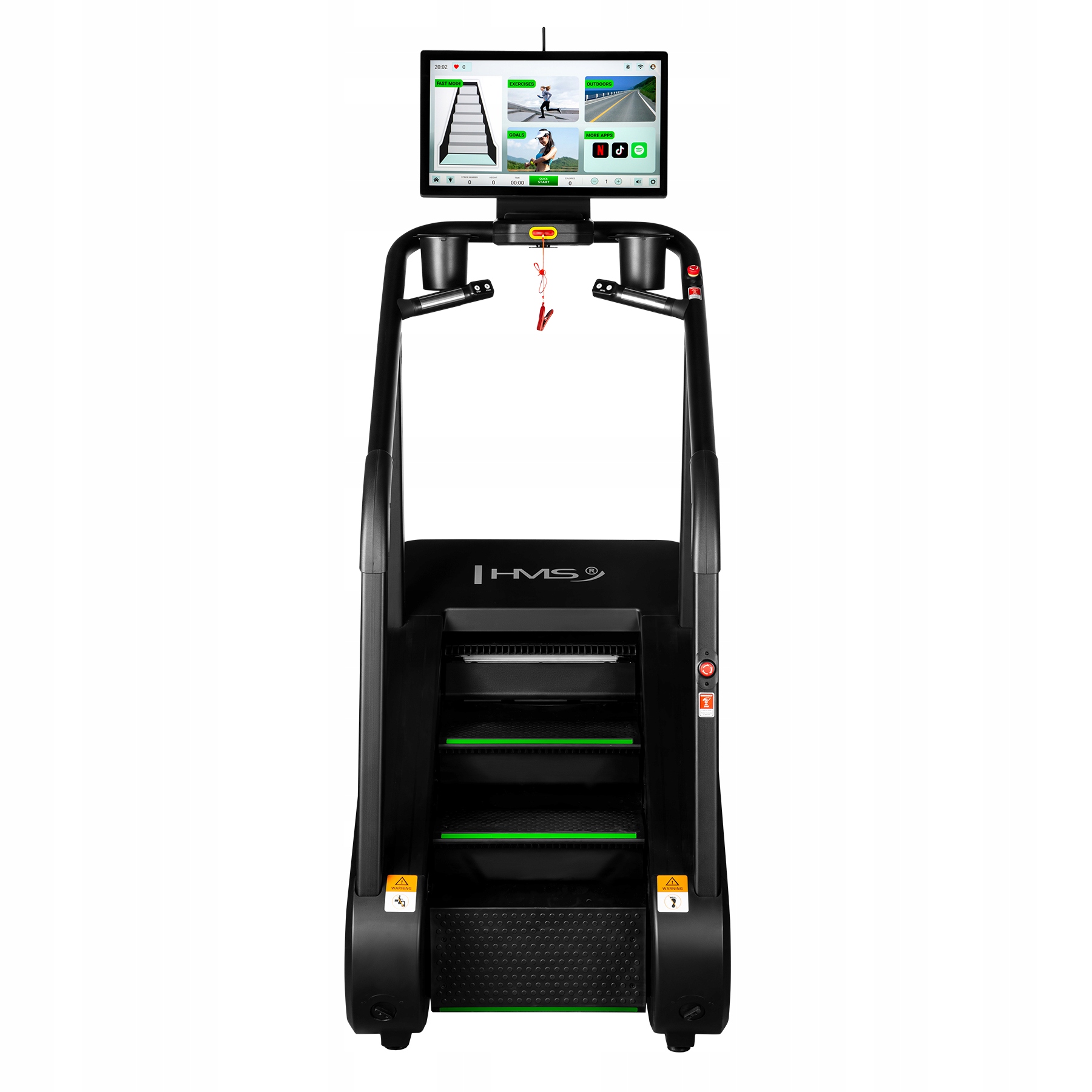 Schody treningowe cardio ems z ekranem dotykowym na siłownię Hms
