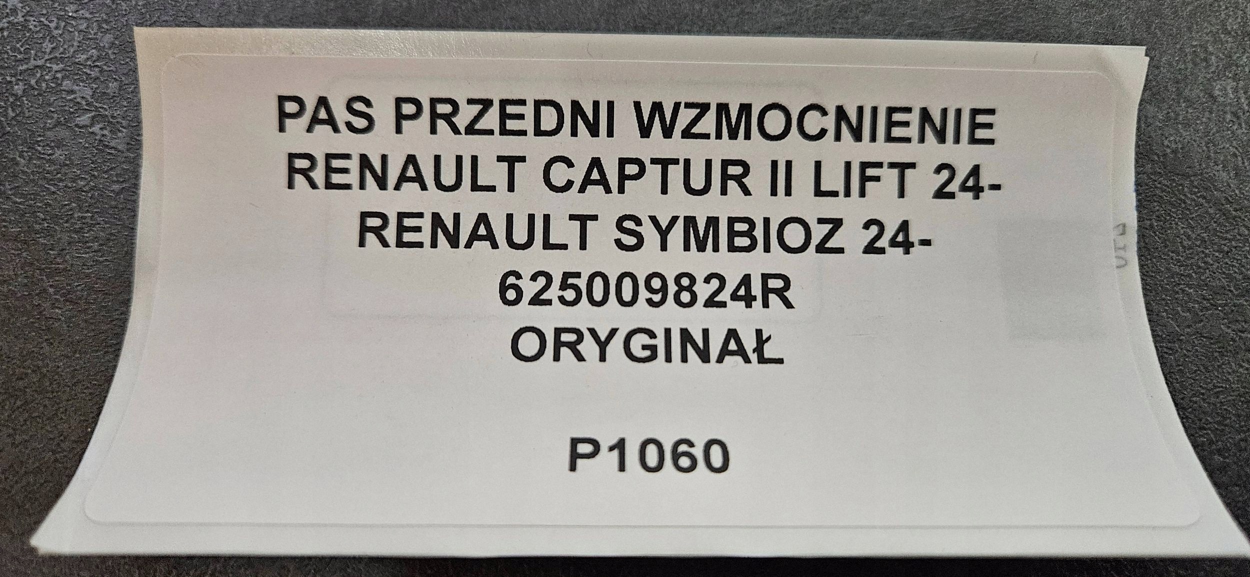 support panel for radiators front Renault Symbioz 625009824R