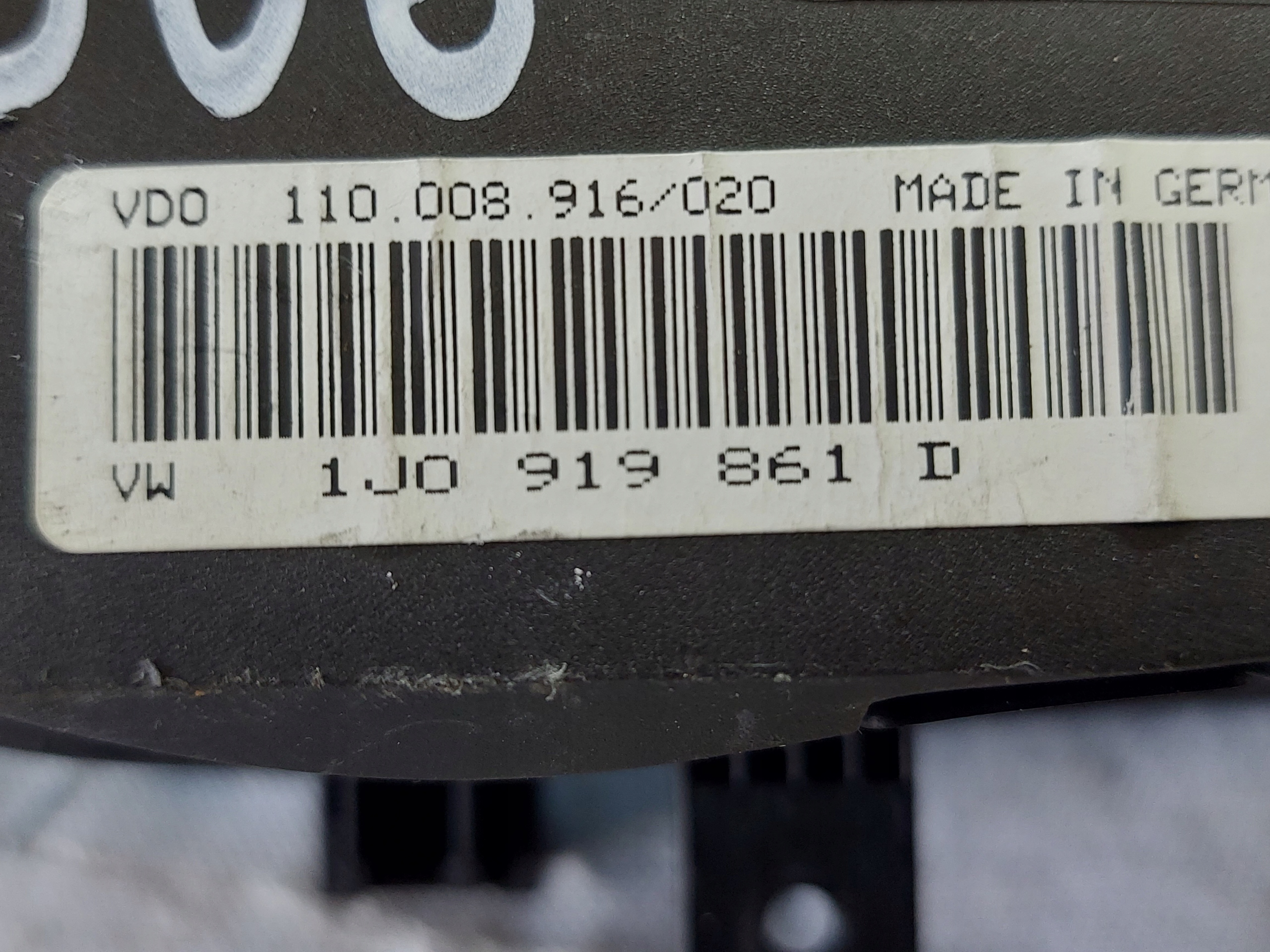dials clock VW BORA 1.6 B 1J0919861D