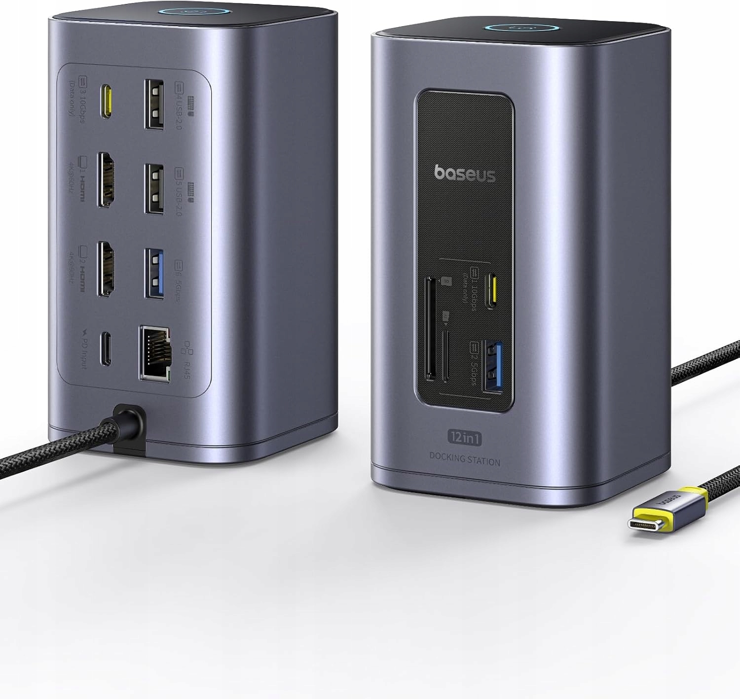 Baseus Spacemate 11w1 Stacja Dokująca Usb-c 3 monitory 3 Usb 10G RJ45 100W