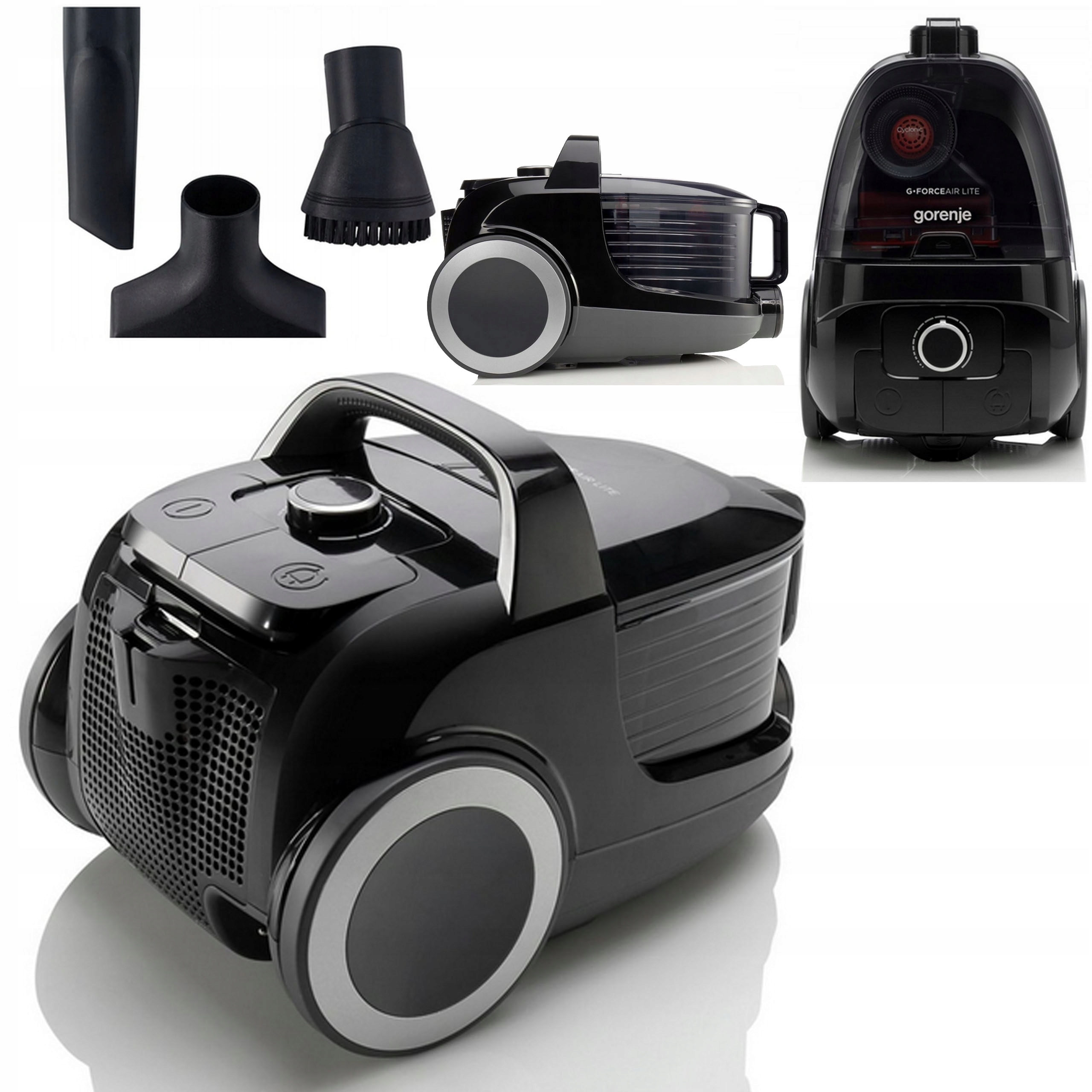 Odkurzacz bezworkowy Gorenje VCEA03GALBKCY 700 W Czarny 3,3 l Mocny