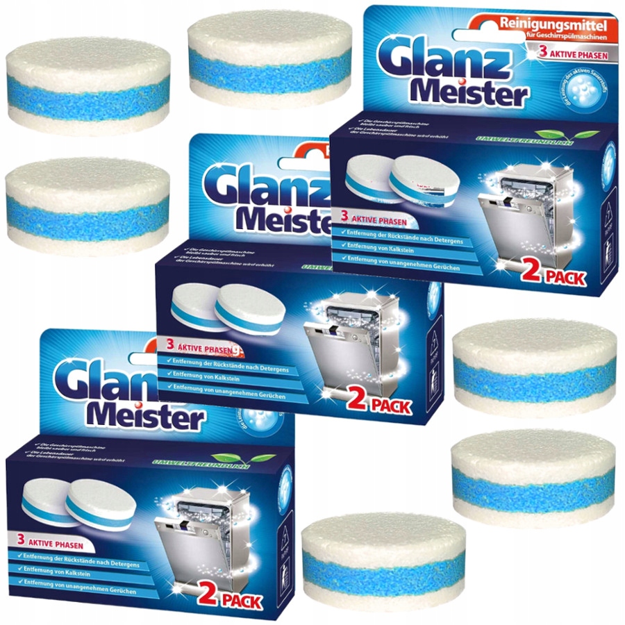 

Glanz Meister Tabletki detergent do zmywarki 6szt