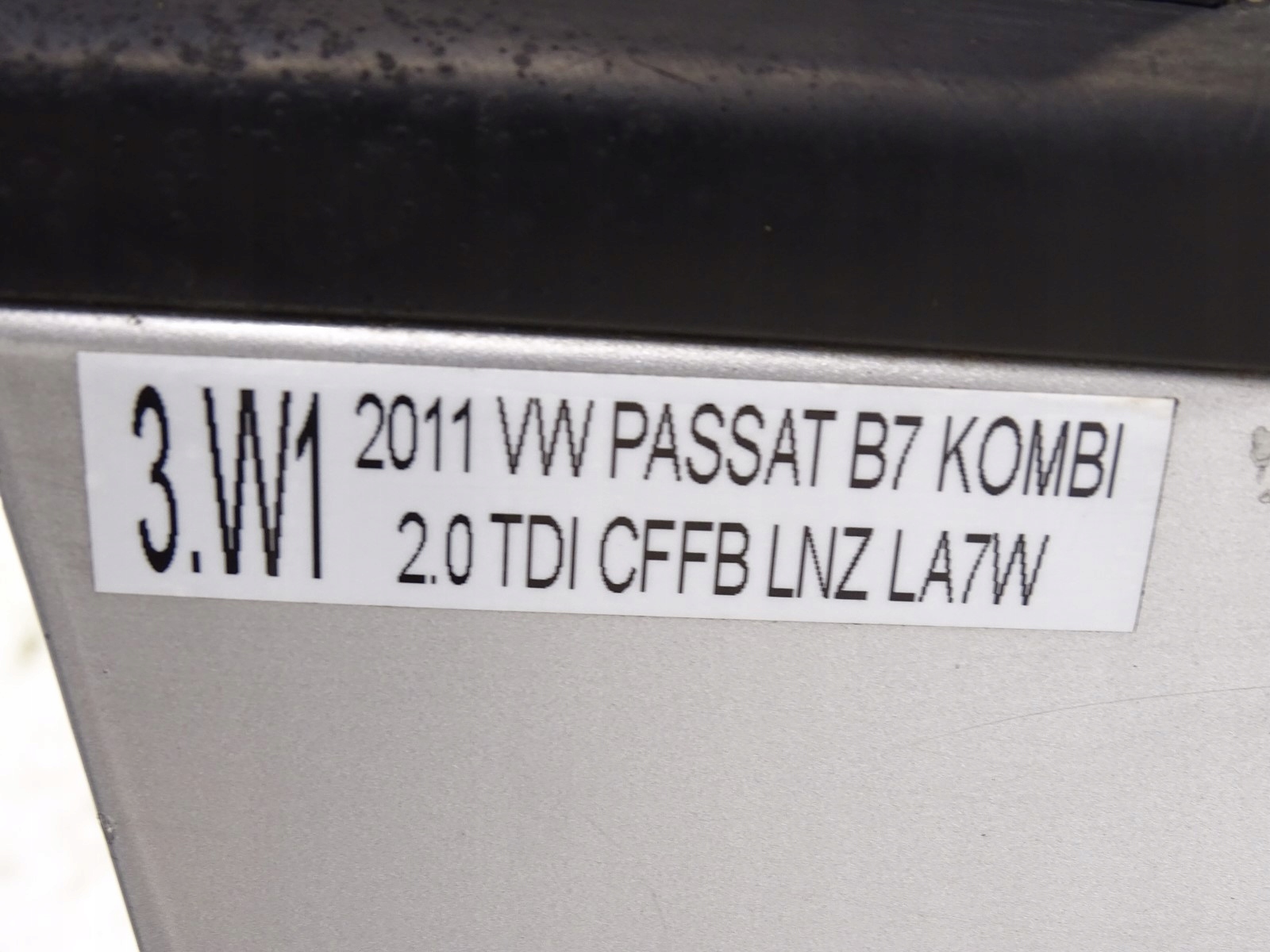 door right front front VW PASSAT B7 sedan LA7W