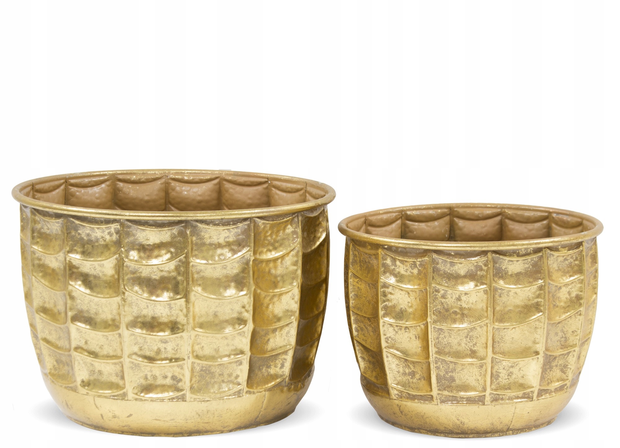 Obal Na Kvetináč Kovový Kpl.2 Ks Zlatý – Elegantná Dekorácia na rastliny