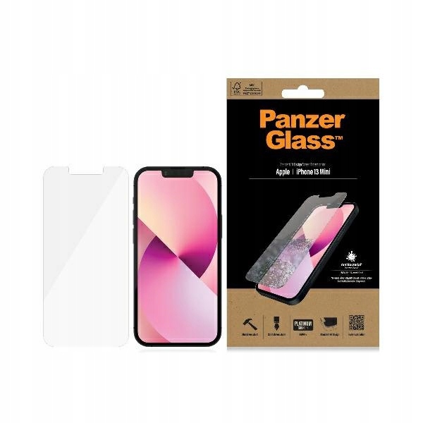 Tvrzené sklo PanzerGlass Standard Super+ pro iPhone 13 mini Antibacterial