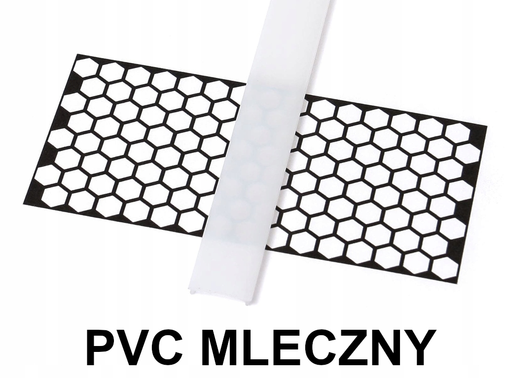 KLOSZ DO PROFILI LED 2M A B C D G H Y Z X - PVC Typ osłonka