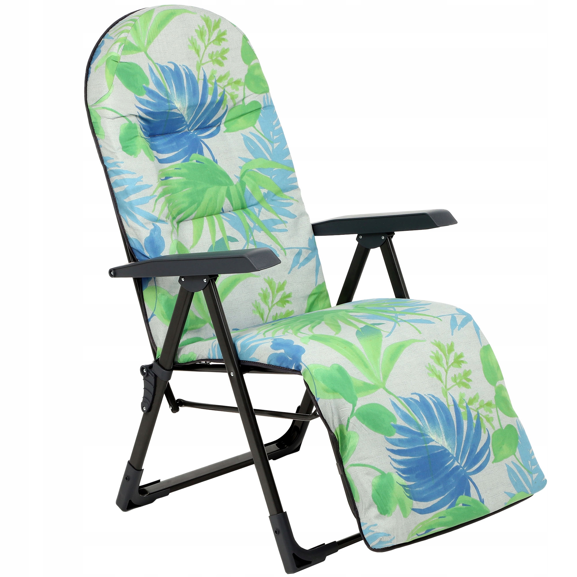 Kreslo Záhradné Plážové Ležadlo Skladacia Podnožka