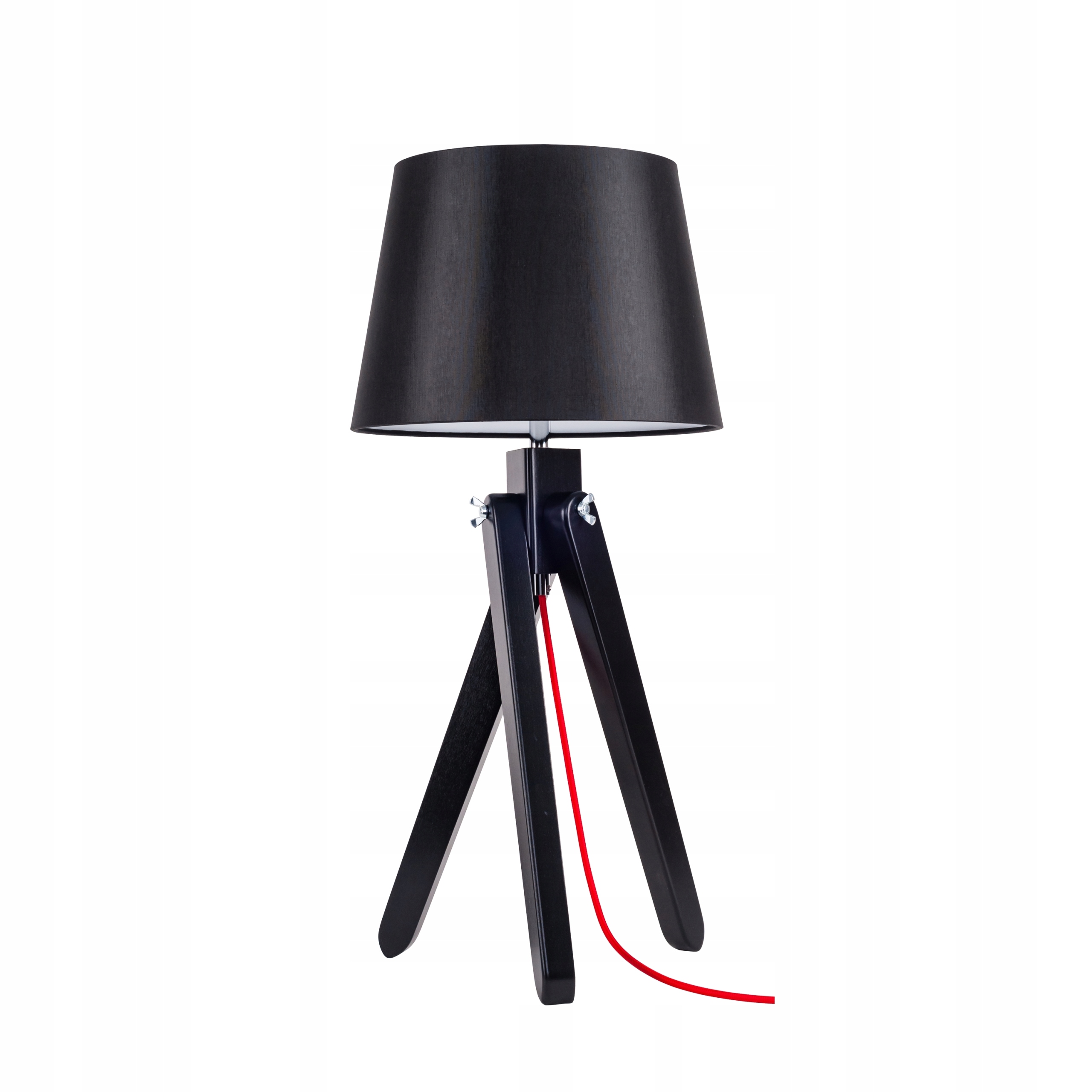 Noční Lampa Stolní Černá Ozdobná Stínidlo Černá E27 Led