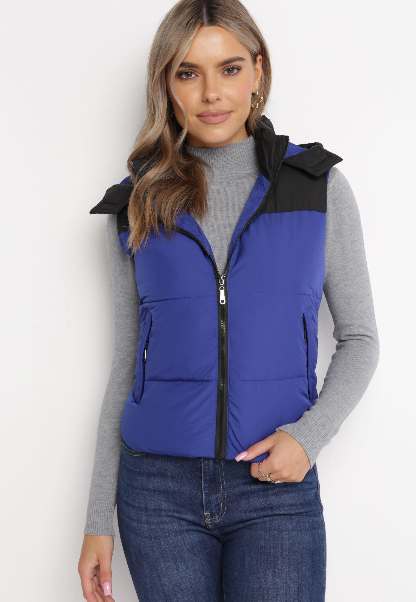 Born2Be Niebieska Kamizelka damska