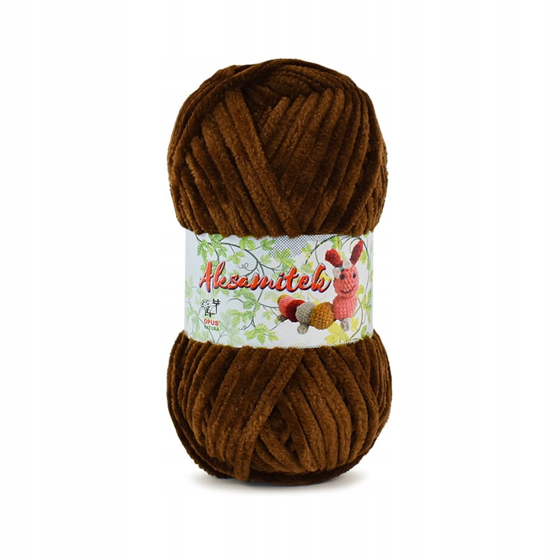 Włóczka Opus Natura Aksamitek 50 g 05 czekolada