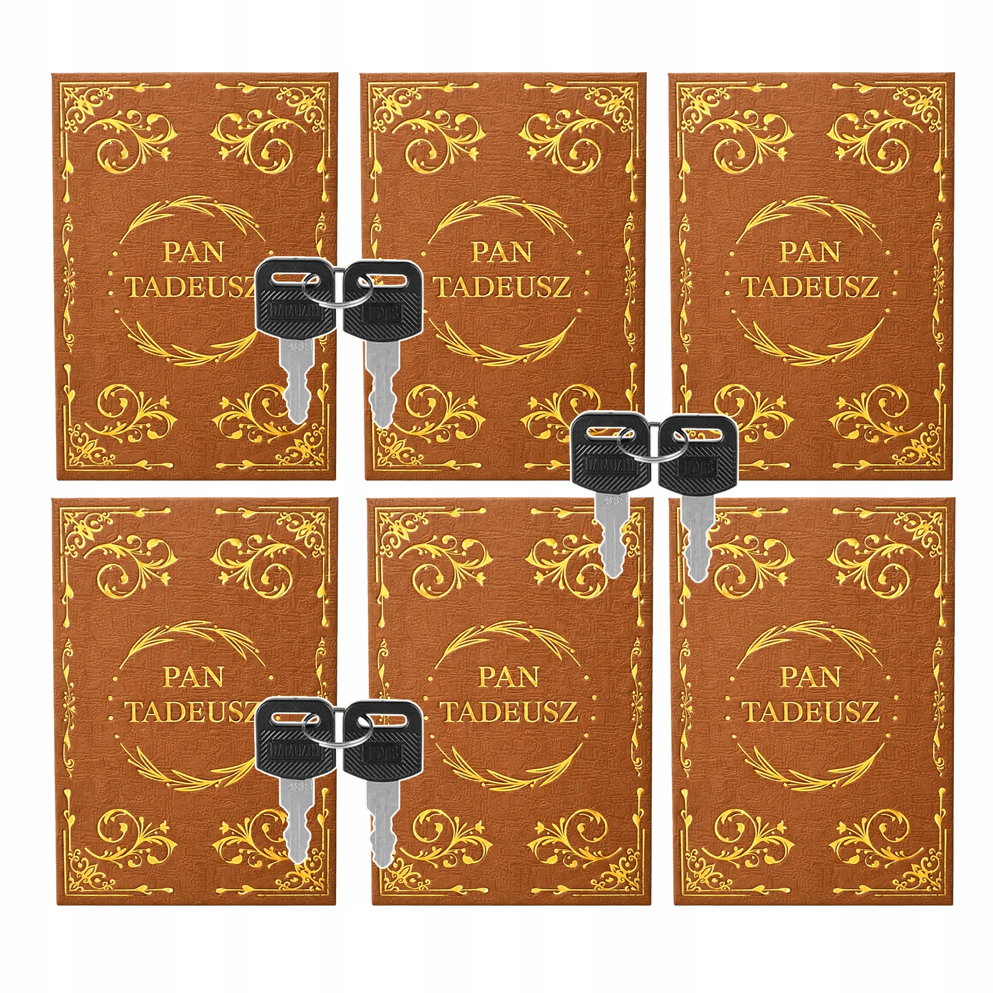 Sejf Kasetka Metalowa Pan Tadeusz Książka Lektura Schowek Skrytka Kasetka