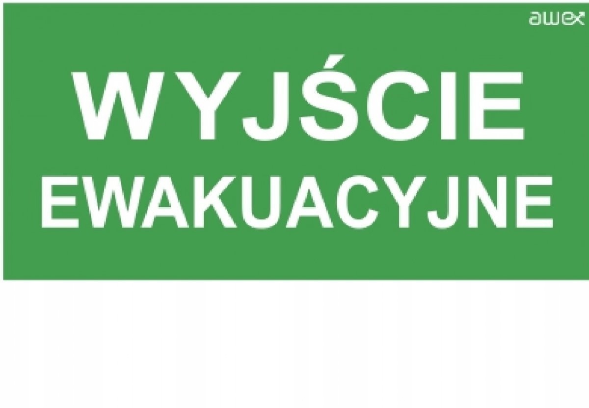 

Piktogram 100x200 Wyjście Ewakuacyjne PN21