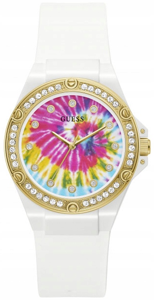 Guess dámské hodinky GW0259L1 bílé na řemínku
