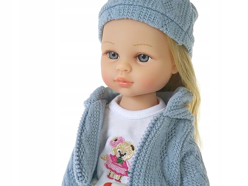 LALKA z długimi włosami blondynka MÓWI I ŚPIEWA 38cm w kolorowym pudełku Seria LALKA