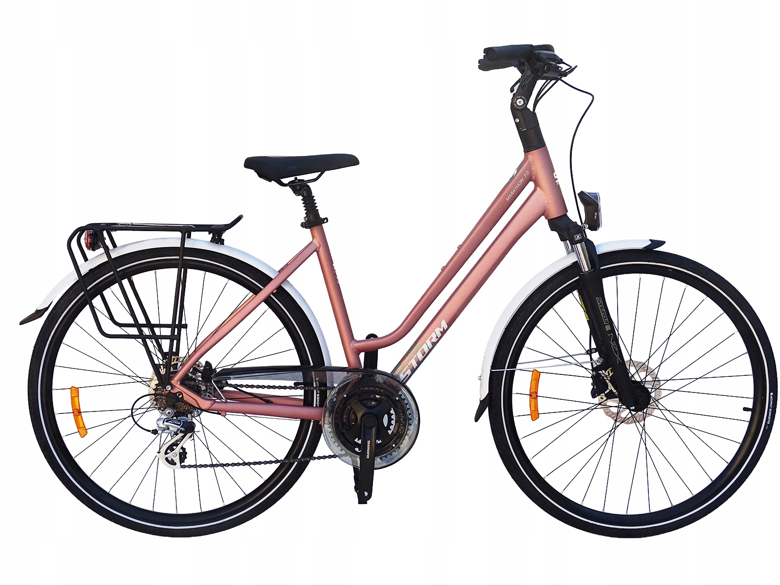 Rower Storm Marathon 7.0 Damski Rama 19'' Łososiowy Tarczowe Hamulce Hydr.