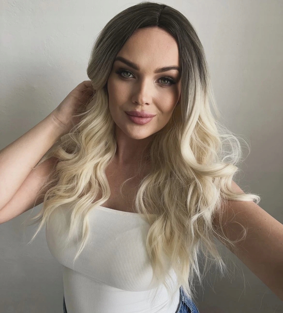 Blond vlnitá paruka Tina, LC179-11