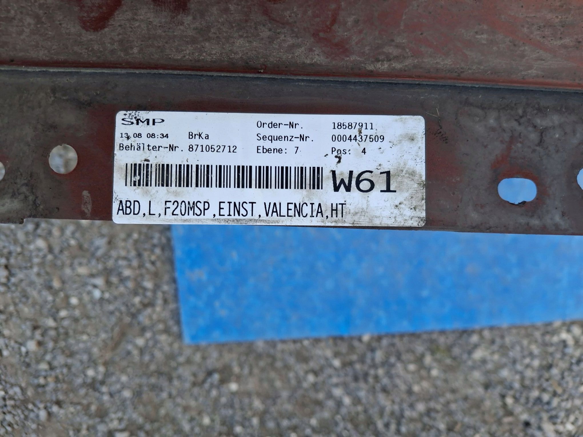 moulding threshold threshold left BMW 1 F20 m-packet 2011R->