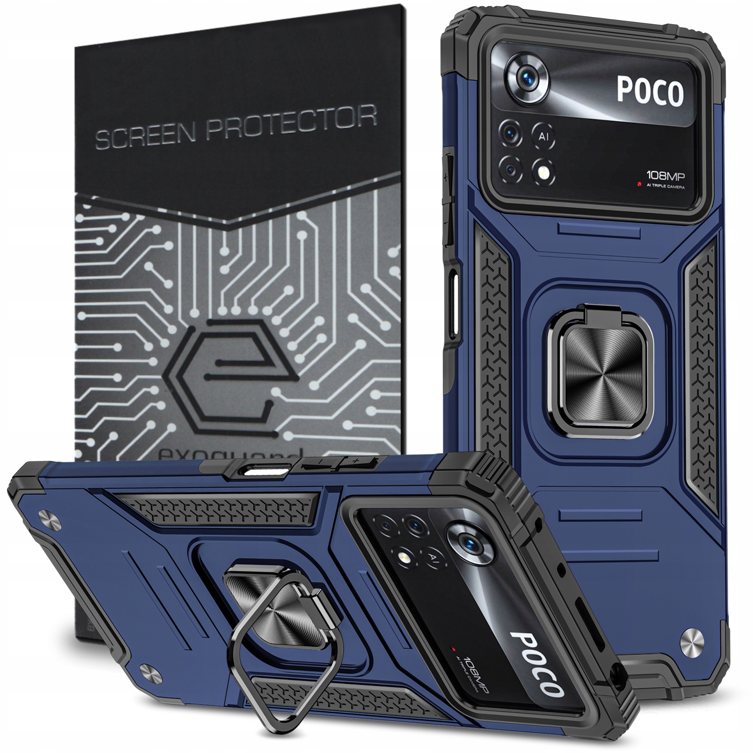 

Case Etui Obudowa+szkło do Xiaomi Poco M4 Pro (4G)