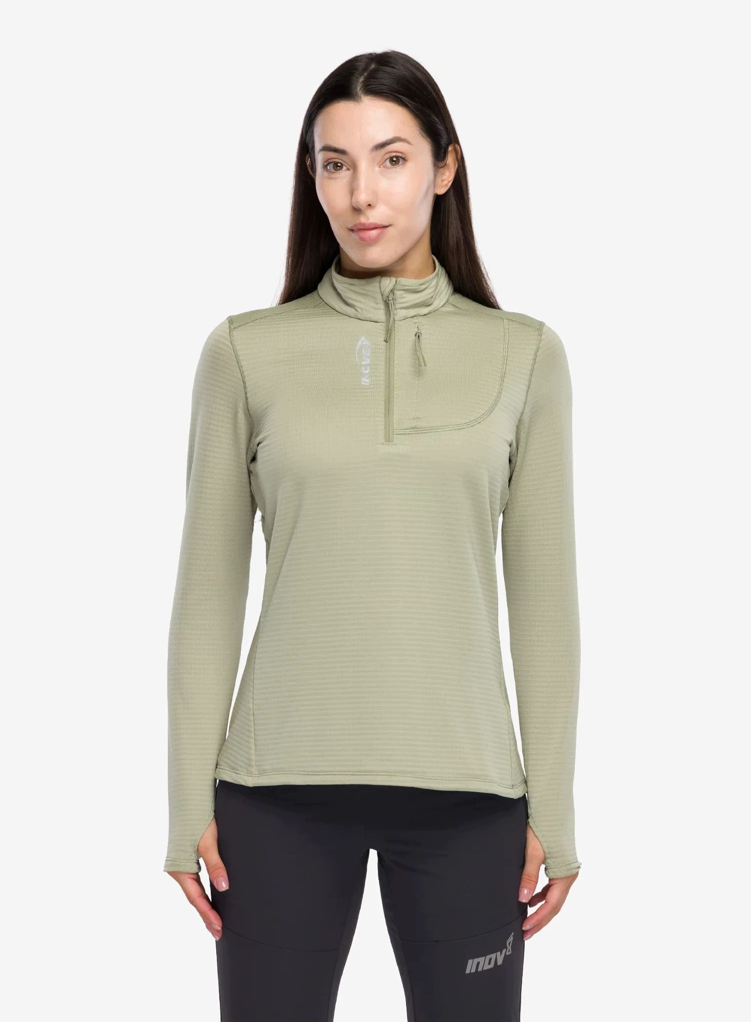 Bluza z zamkiem 1/2 damska Inov-8 Adventure Mid Half Zip light green M