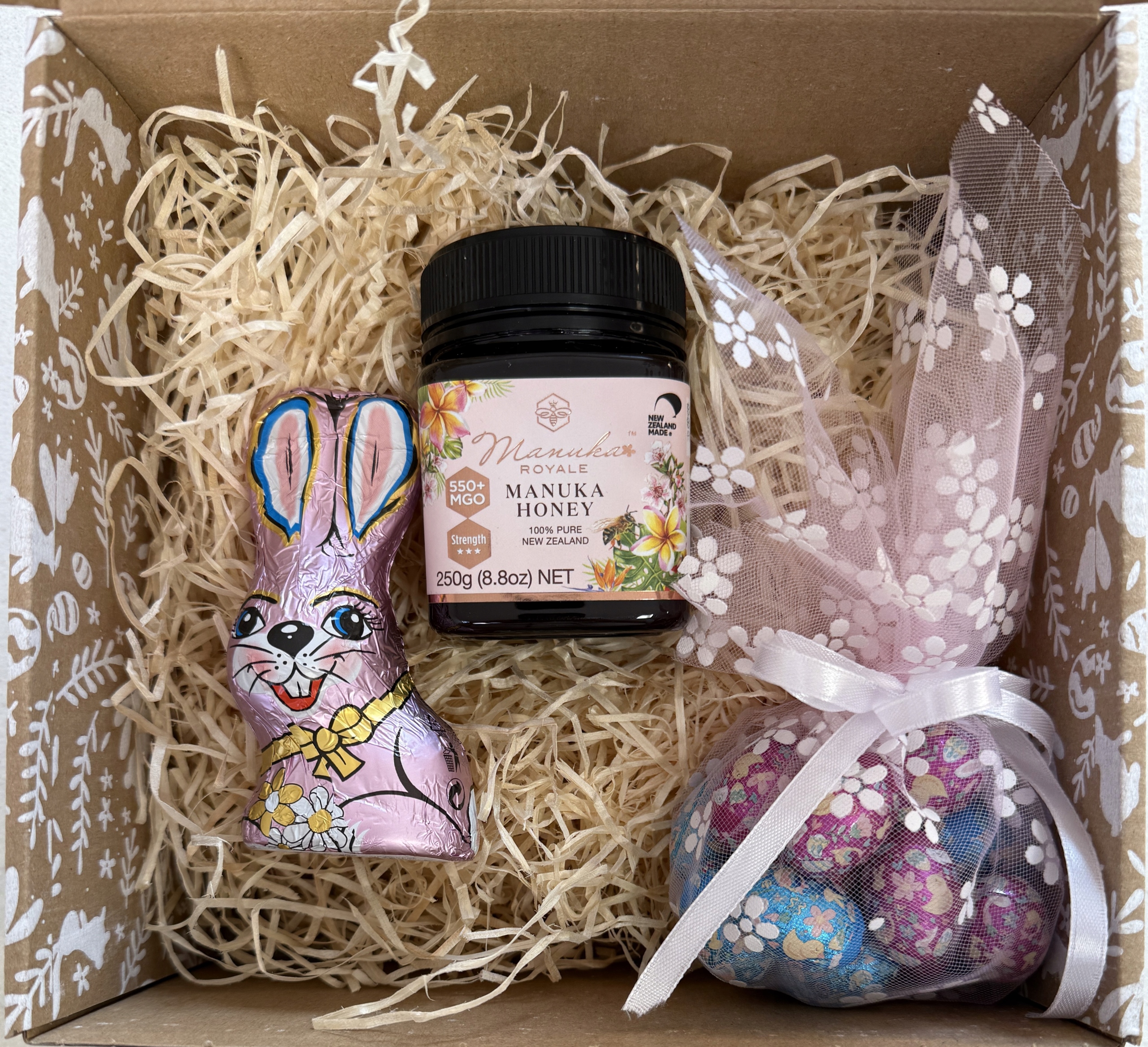 Levně Vánoční sada Med Manuka Zajíček Čokoládová vajíčka Velikonoce!