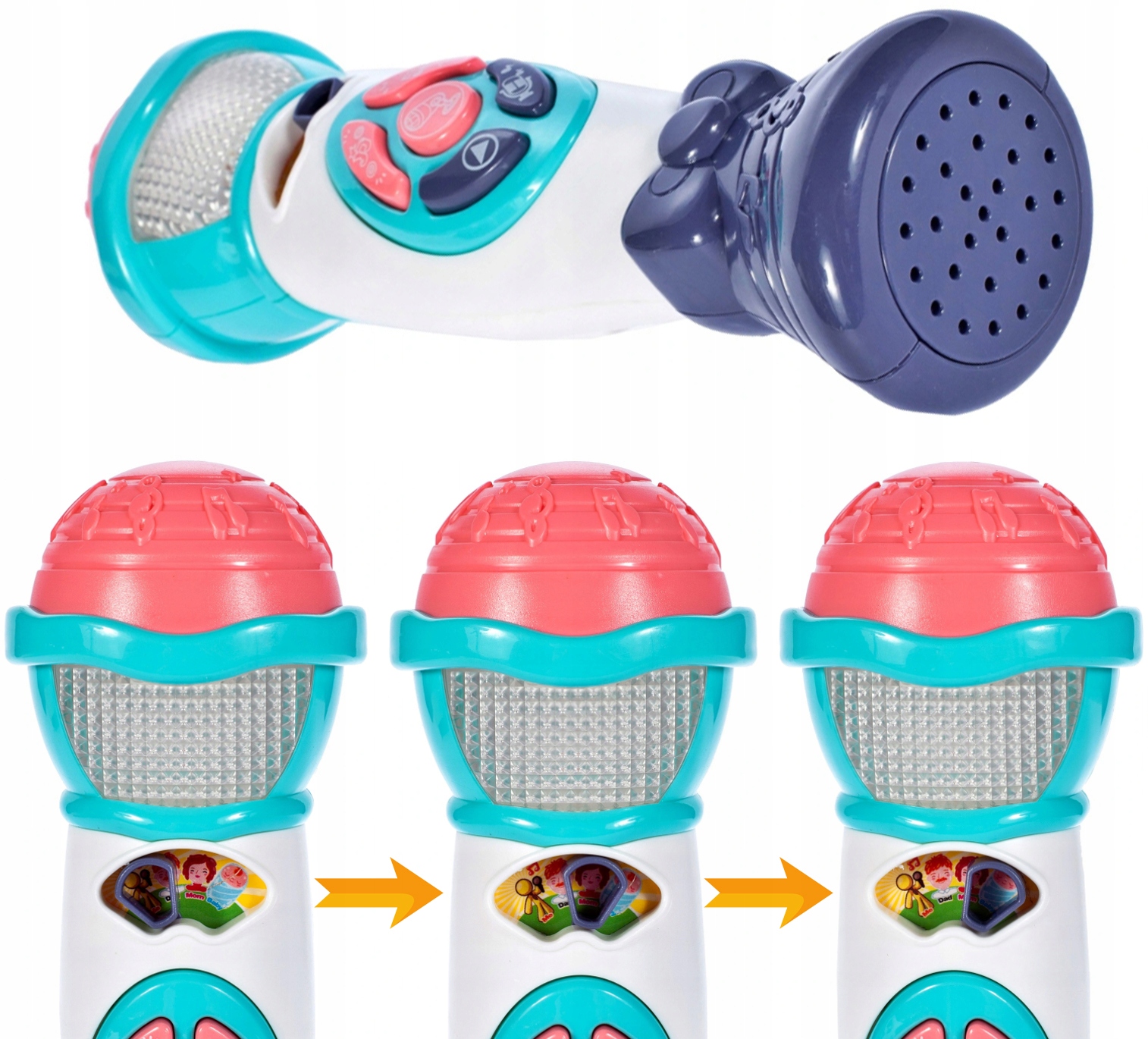 Mikrofon Karaoke do Ręki dzieci Bezprzewodowy Nagrywanie Modulacja Głosu Płeć chłopcy dziewczynki