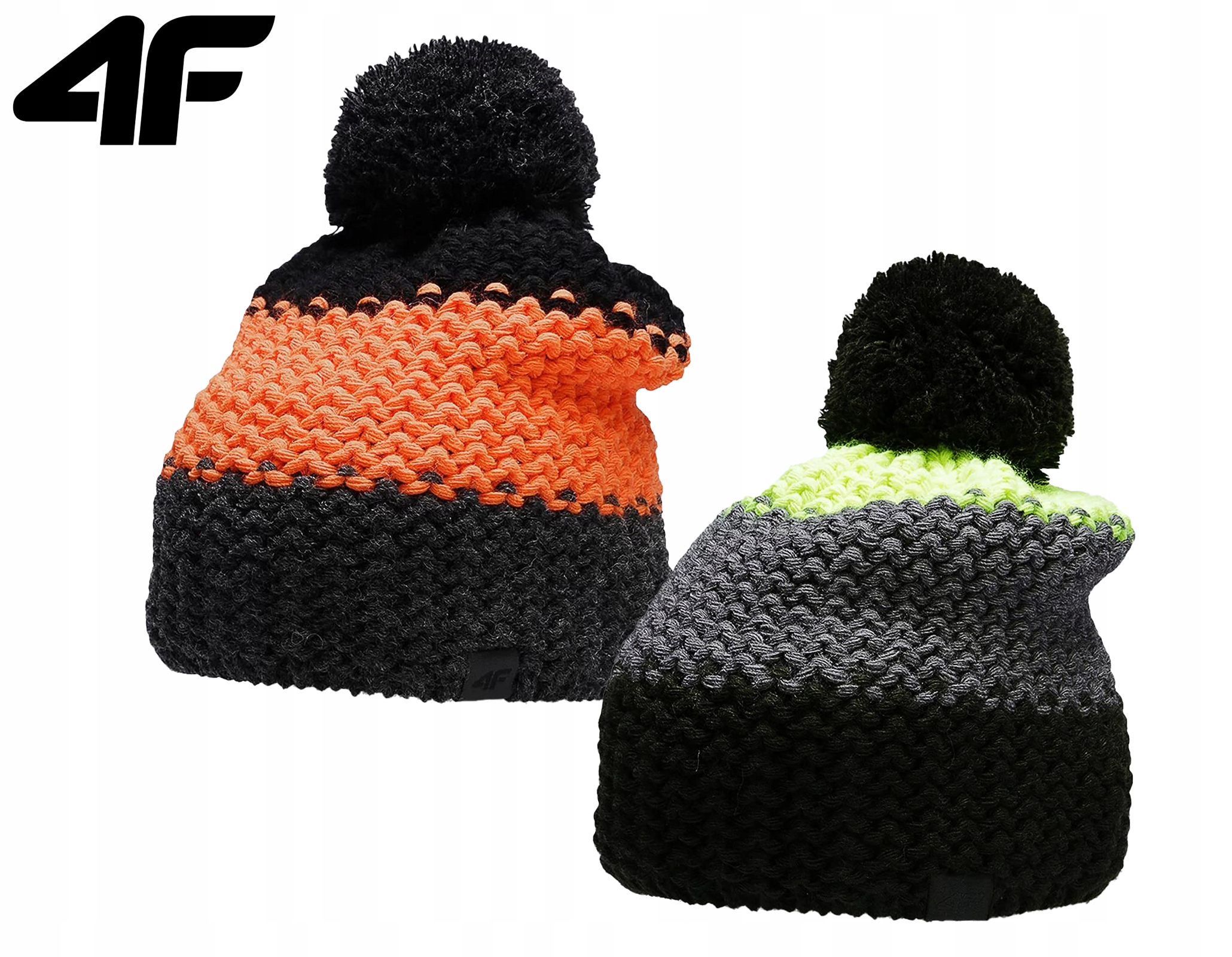 

4F Zestaw 2 Czapek Zimowych Wełna JCAM006 One Size