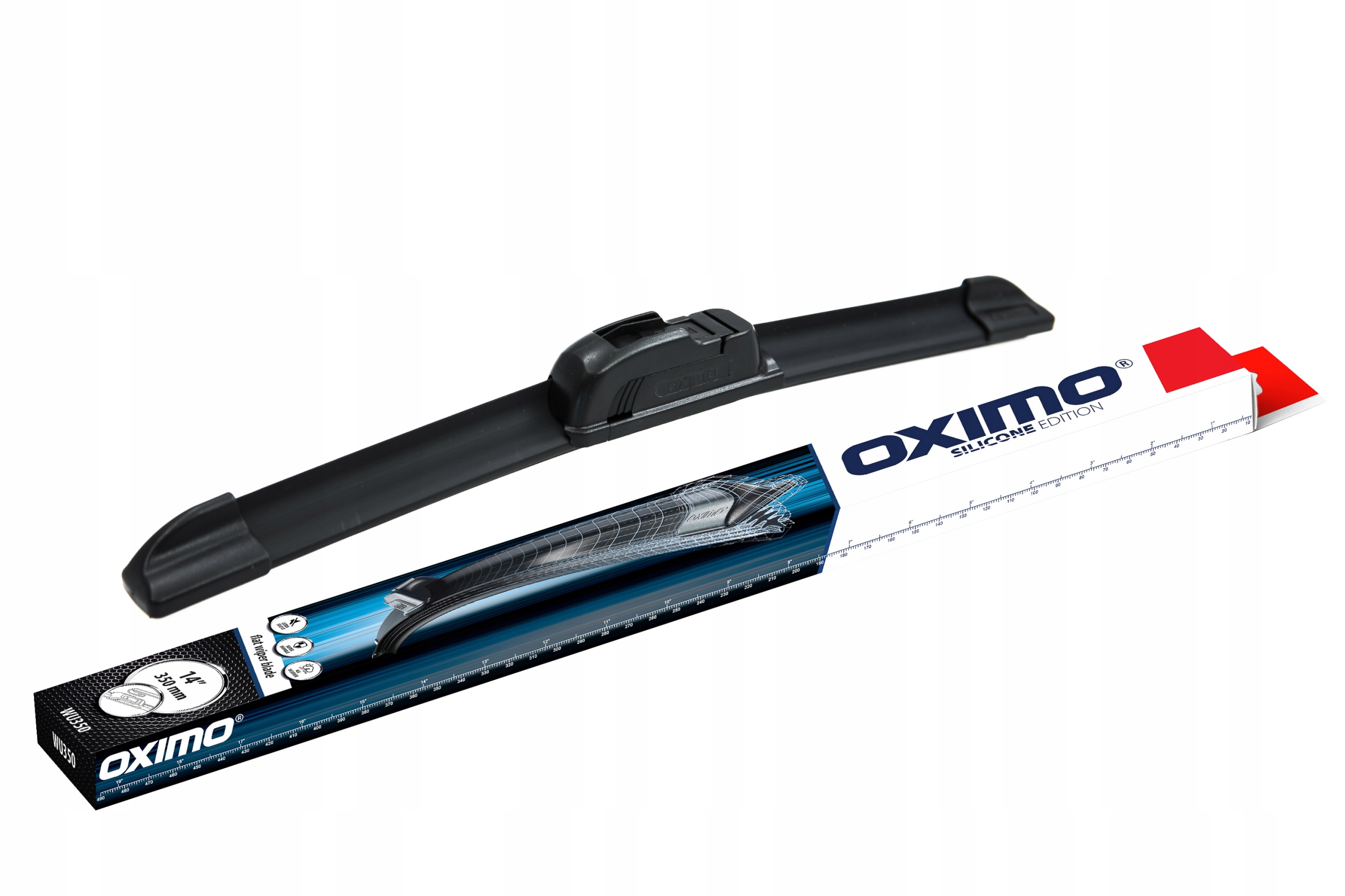 

Wycieraczka płaska Oximo 350mm Silicone Edition