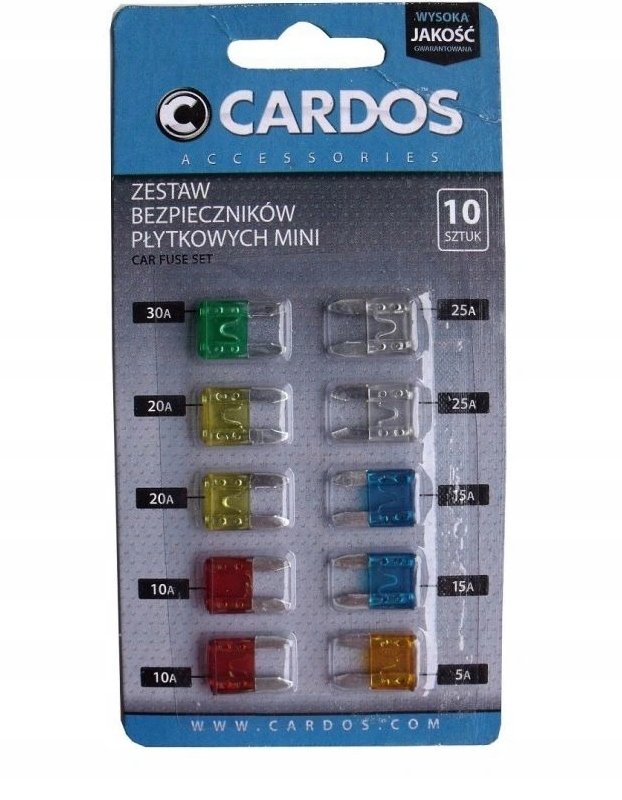 

Bezpiecznik Płytkowy Mini Zestaw OP.10SZT K2