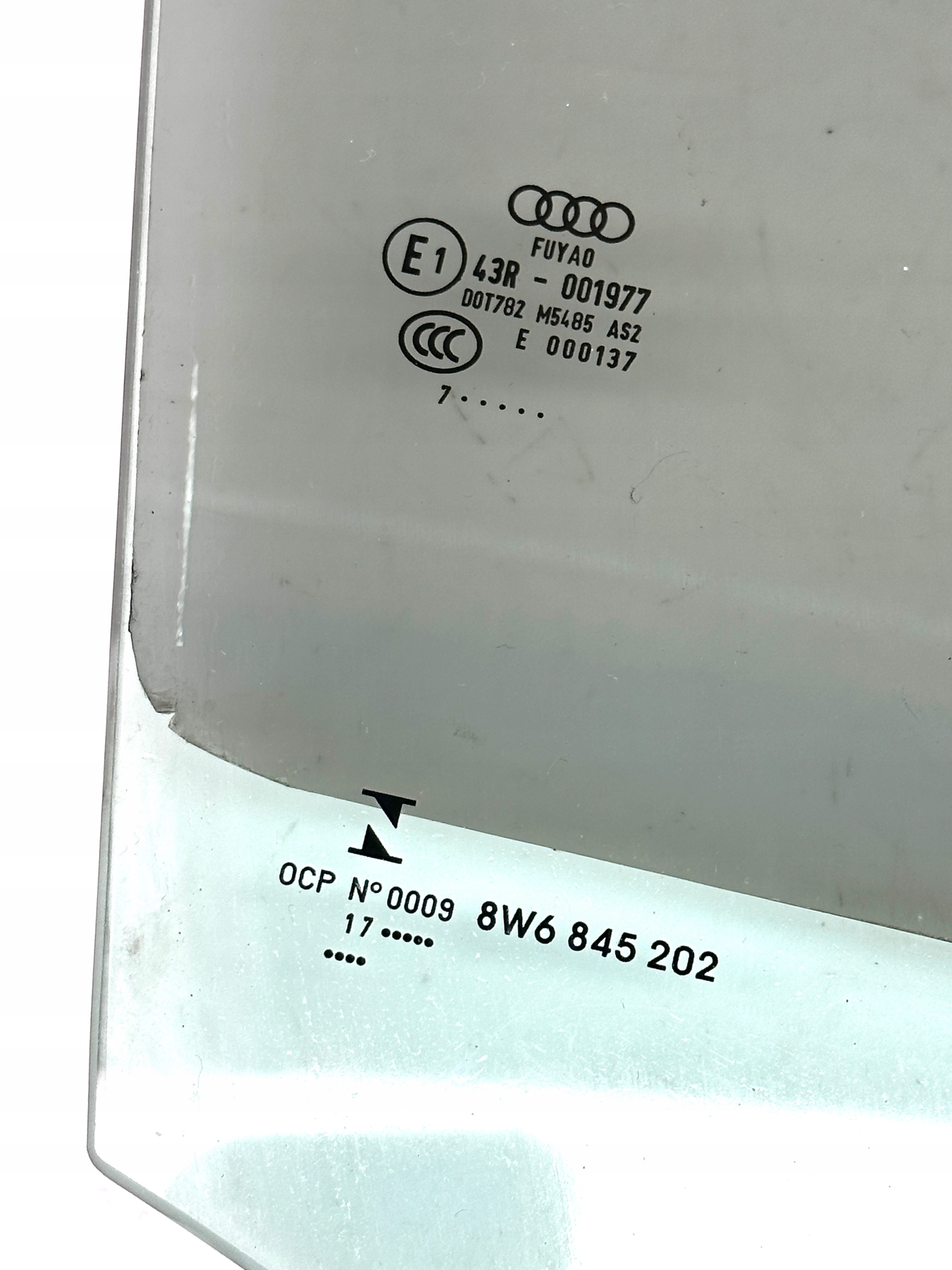 AUDI A5 S5 8W F5 COUPE window right front FUYAO 2017r side 8W6845202