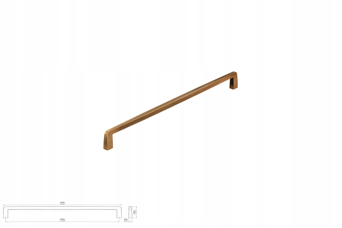 Nábytková úchytka Siro 2570-332ZN79 stará kartáčovaná mosaz