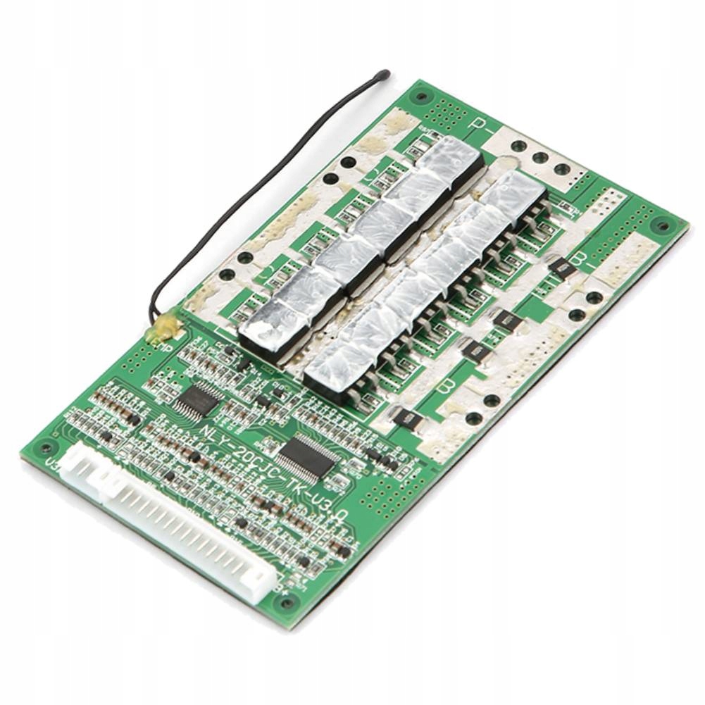 Moduł Bms Pcb ładowania i ochrony ogniw Li-ion 20S 3,7V 60A