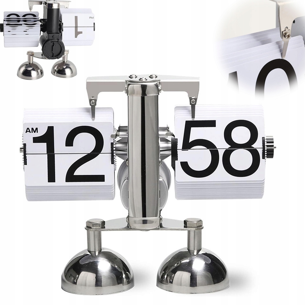 Retro Hodiny S Klapkou Pro Kancelářský Dům, Mechanické Stolní Hodiny Na Baterie