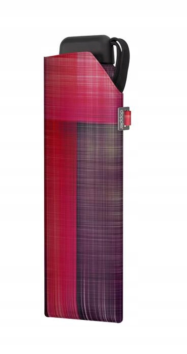 Doppler Carbonsteel Mini Slim Noble Check Pink – silný manuální deštník