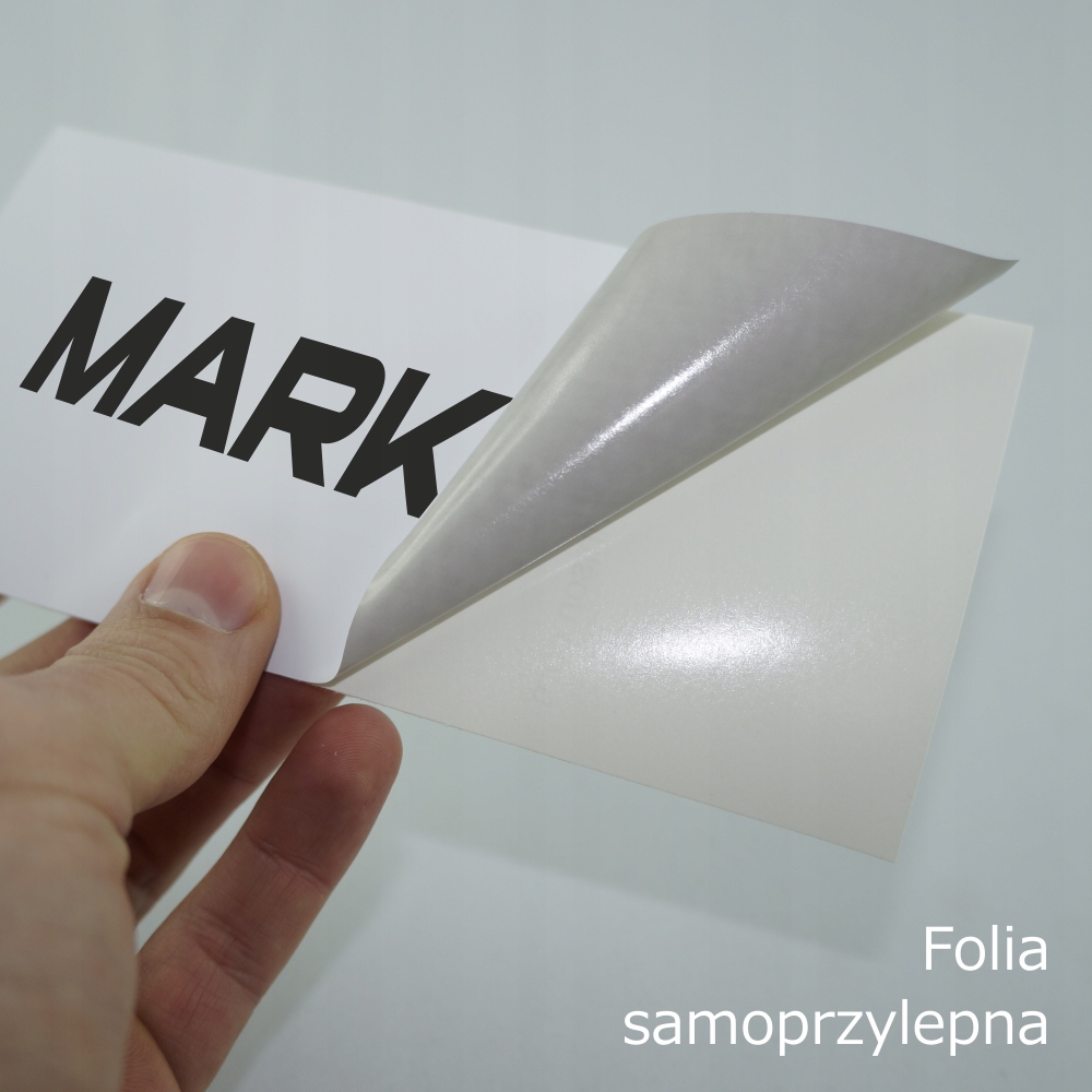 WEJŚCIE OBOK - 38x18cm Naklejka foliowa, Szyld Marka Mark4U