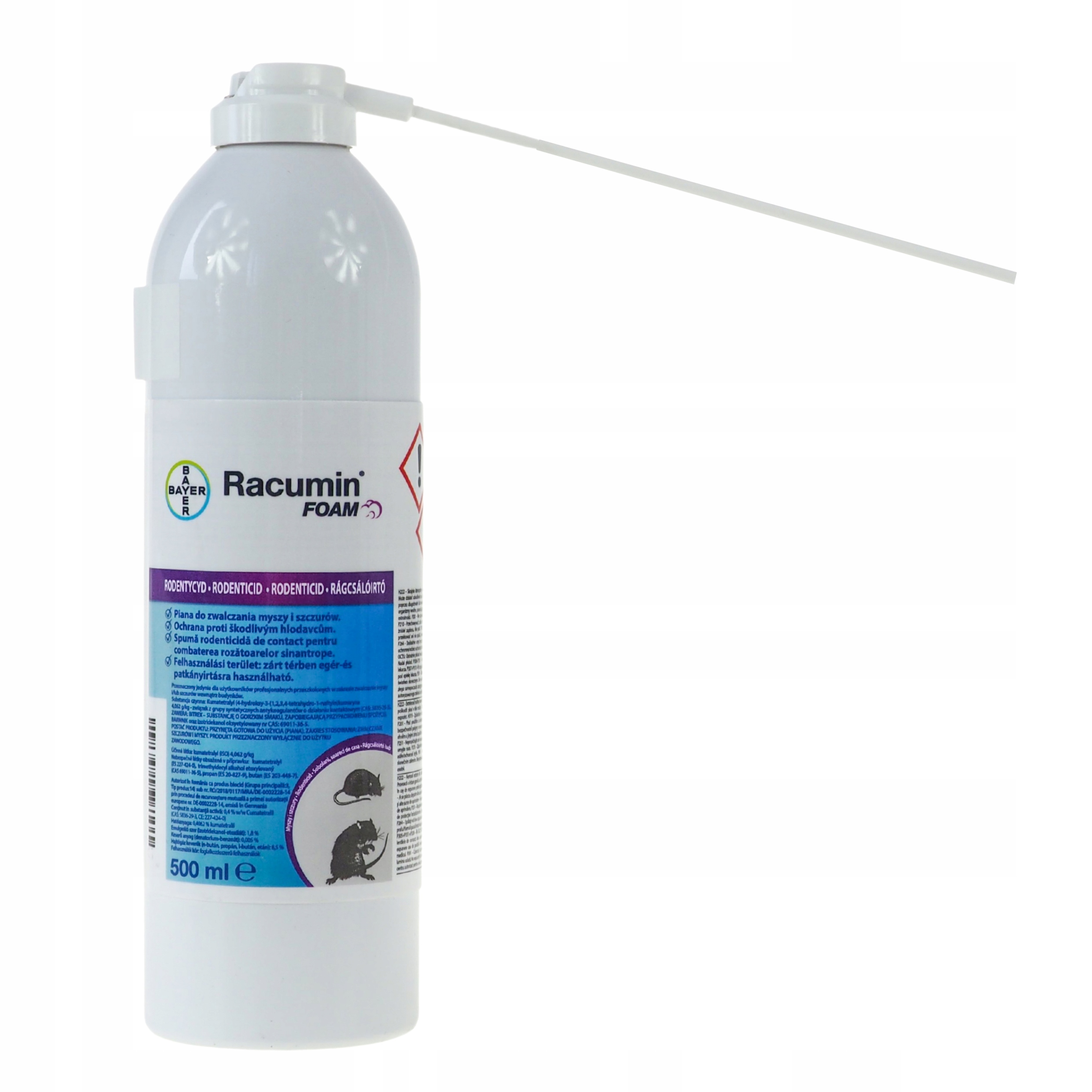 

Bayer Racumin Foam pianka gryzoniobójcza na myszy