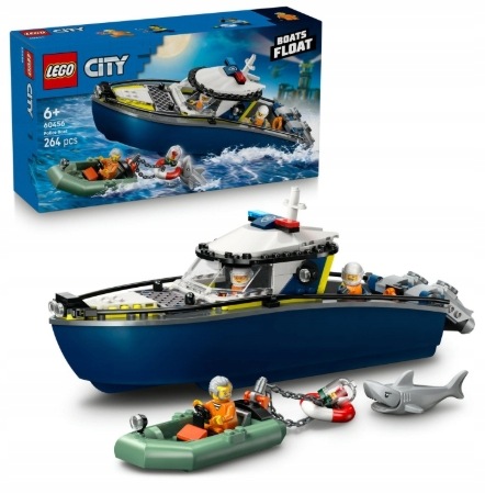 Lego stavebnice City 60456 Pronásledování policejní lodí