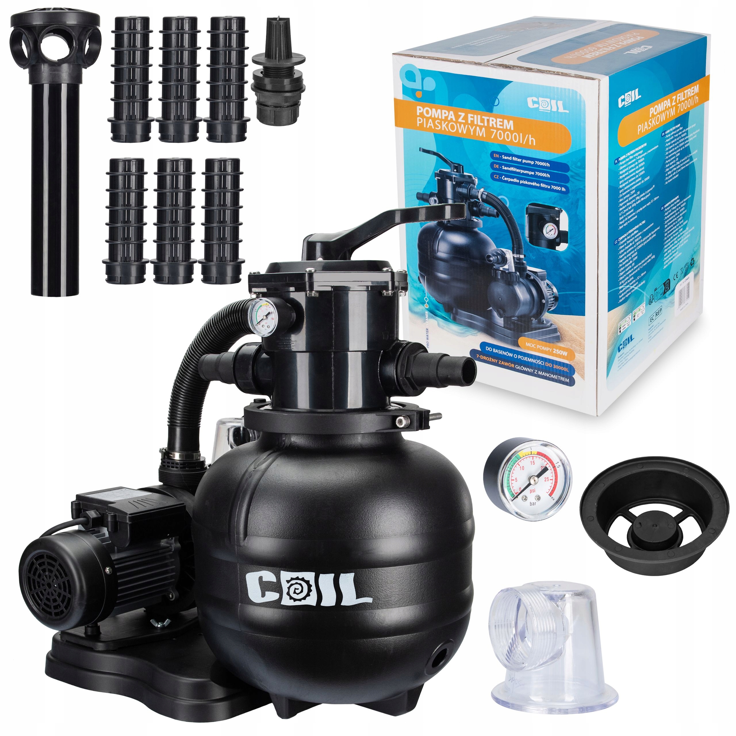 Filtrační Čerpadlo Do Bazénu Pískové Pro Pískovou Filtraci 7000 l/h Tichá Samozas