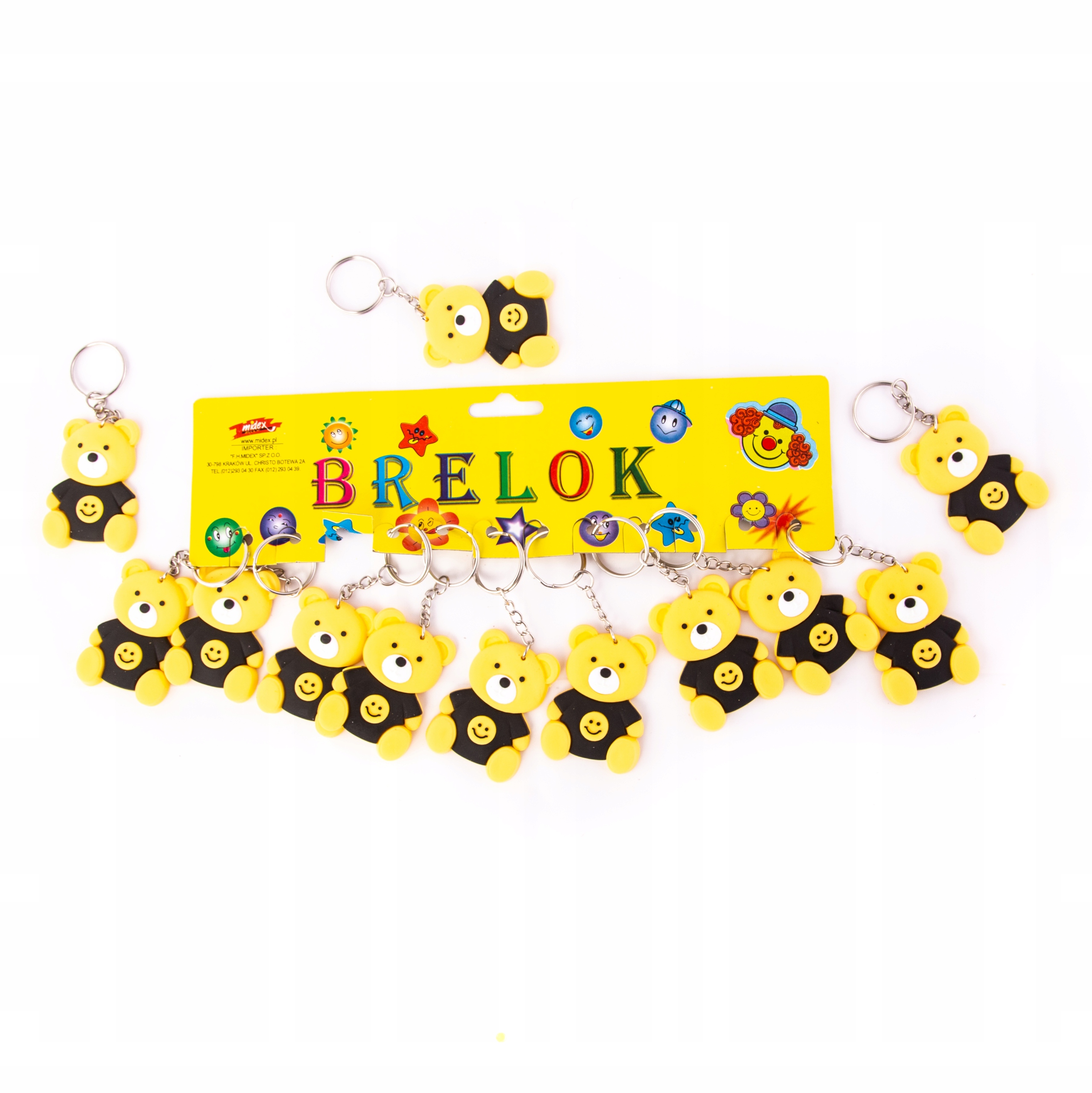 

Brelok Do Kluczy Zawieszka Misiek Zestaw 12SZT